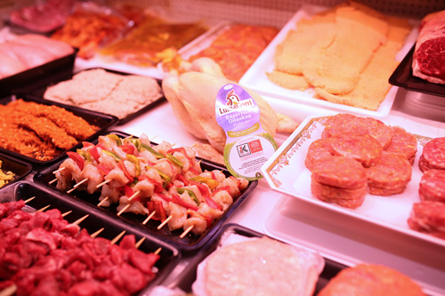 preparados de carne de carnicería chamorro: hamburguesas, pinchos morunos, etc